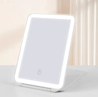 Tri-Fold Illuminating Makeup Mirror