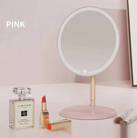 Tri-Fold Illuminating Makeup Mirror